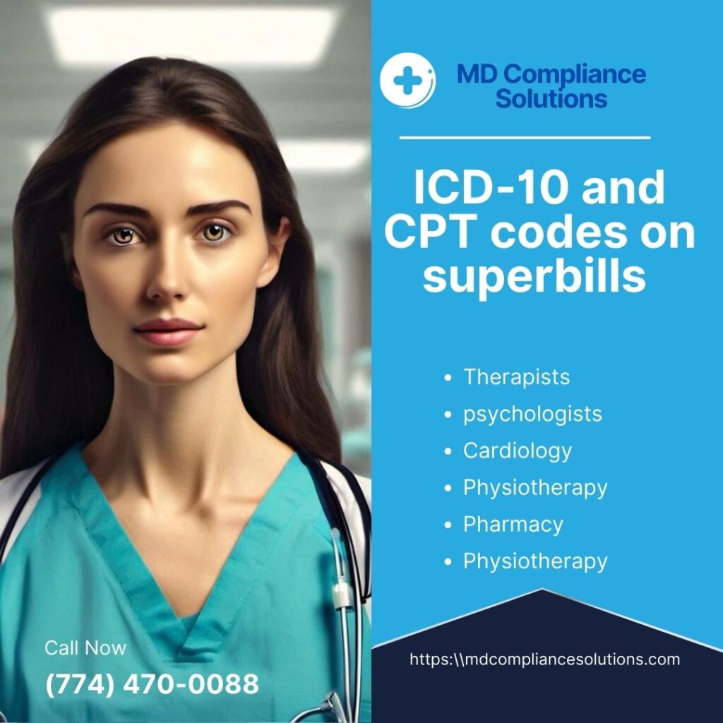 Efficient medical billing and documentation in healthcare can be achieved only because of the correct use of ICD 10 and CPT Codes on Superbills