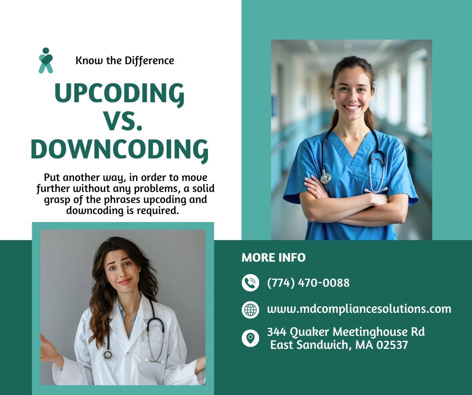 Upcoding and downcoding are terms that are introduced to us in medical coding.